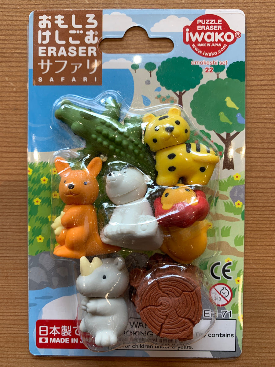 Iwako Santa Claus Eraser : Japanese Kawaii Mini Puzzle : Colors