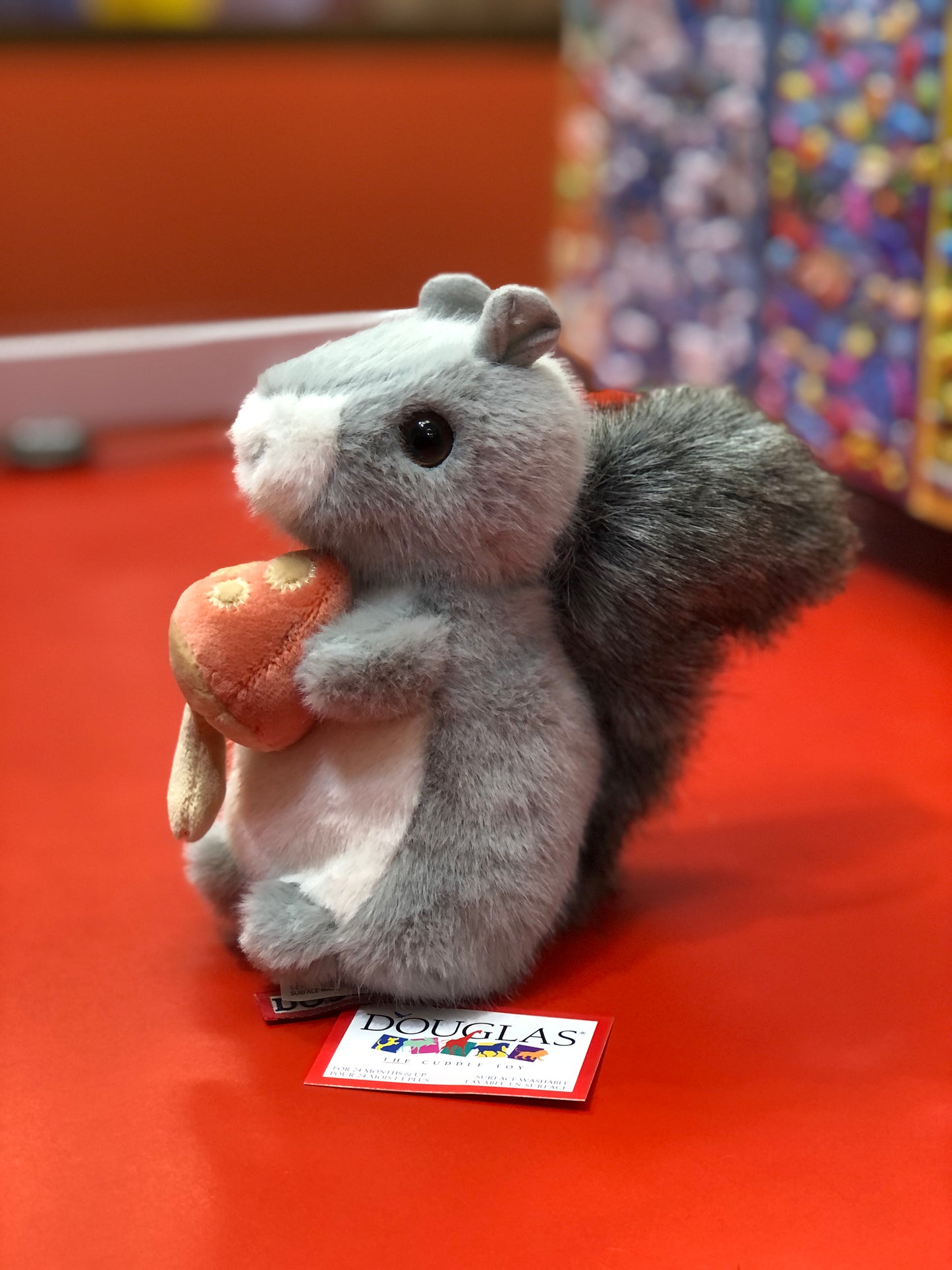 Douglas Squirrel with Mushroom Plush 6"