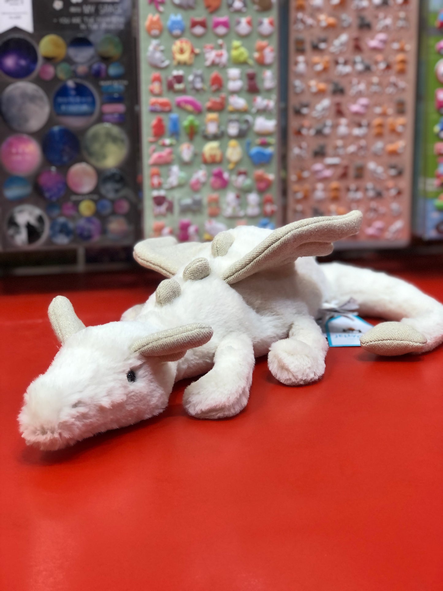 Jellycat Snow Dragon Little Plush 12"