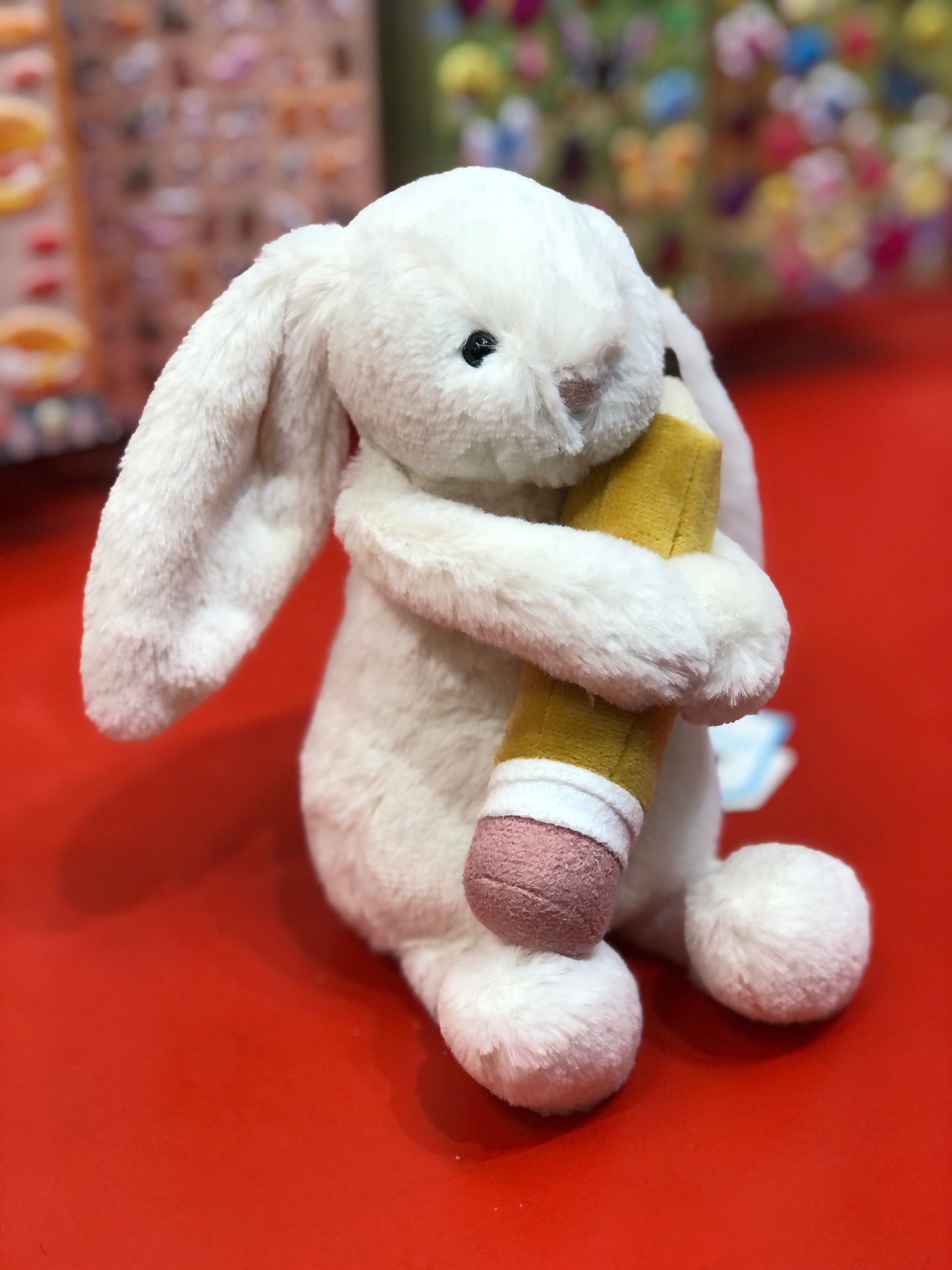 Jellycat Bashful Bunny with Pencil Plush 7"