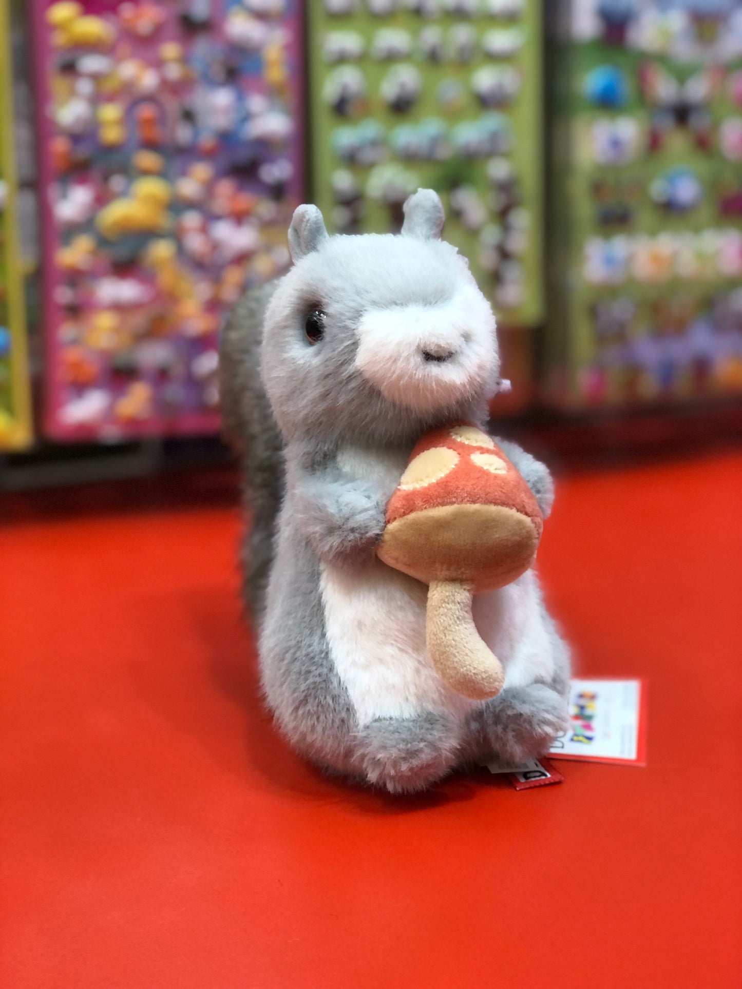 Douglas Squirrel with Mushroom Plush 6"