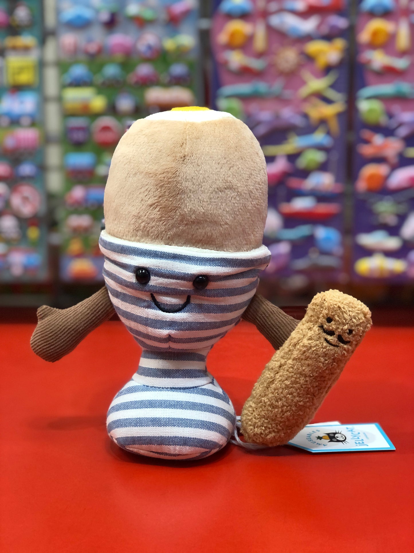 Jellycat Amuseables Eggetha Egg & Lance Soldier Plush 6"