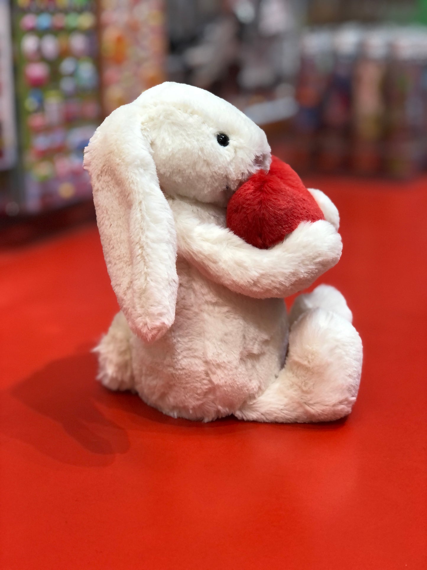 Jellycat Bashful Red Love Heart Bunny Plush 7" and 12"