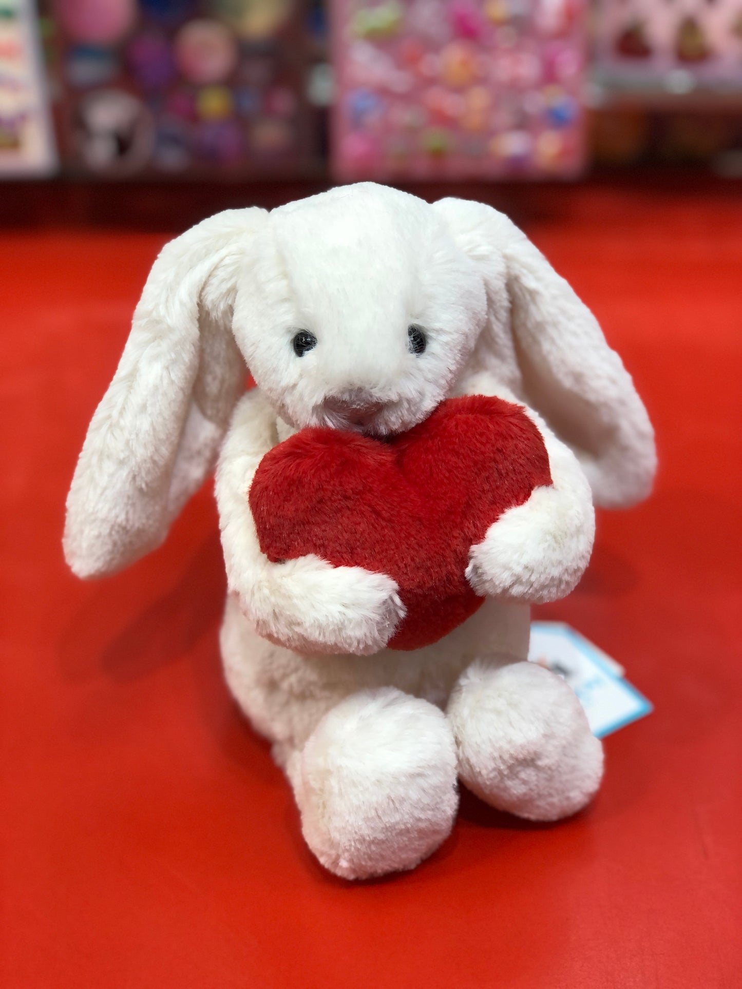 Jellycat Bashful Red Love Heart Bunny Plush 7" and 12"