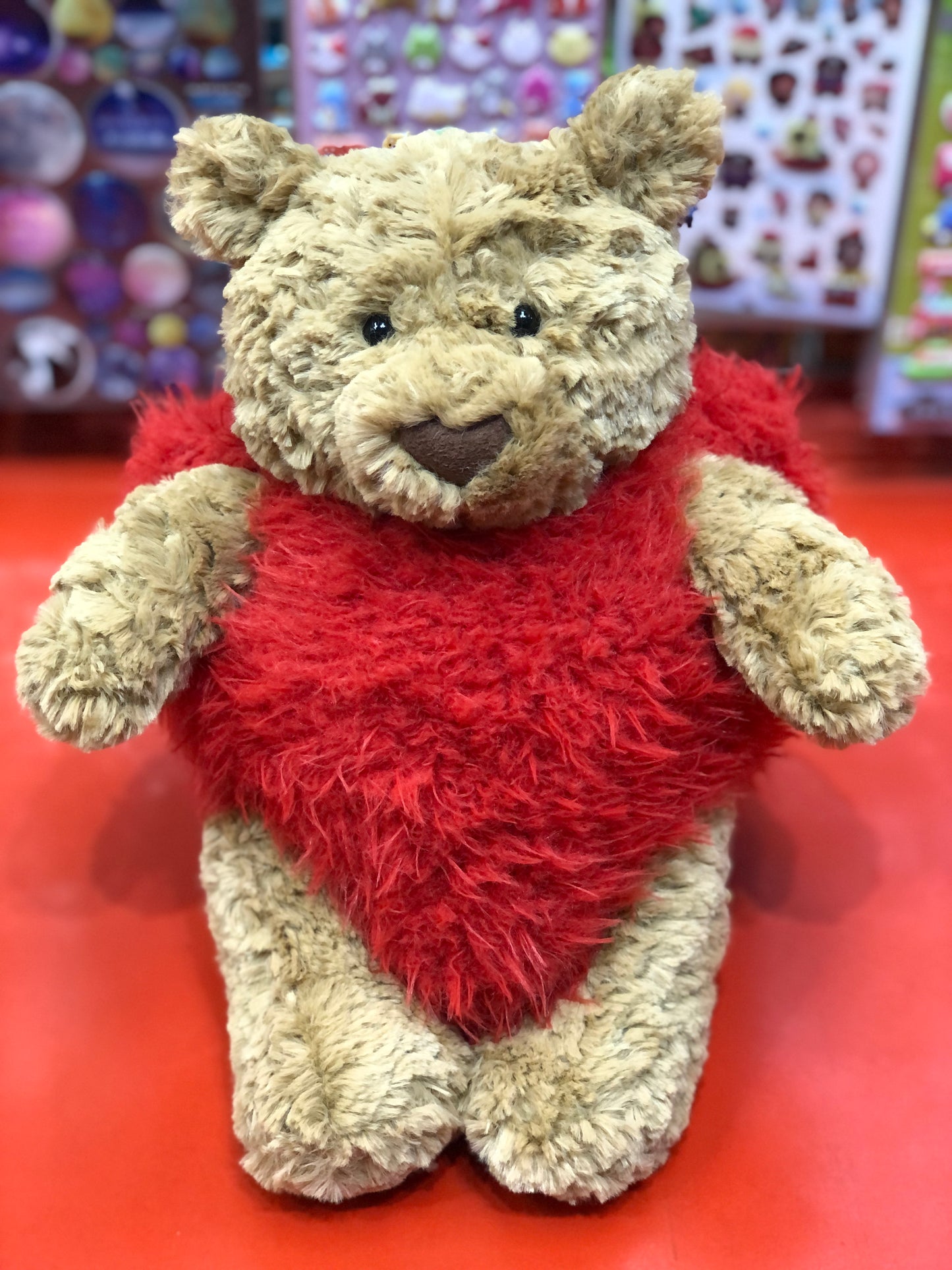 Jellycat Bartholomew Bear "Heartthrob" Plush 10"