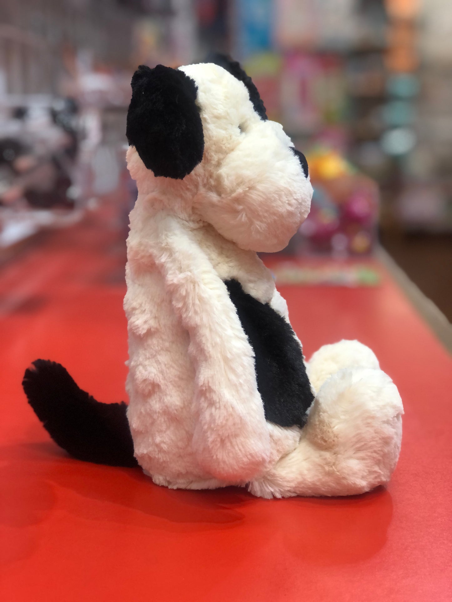 Jellycat Bashful Black & Cream Puppy Plush 12"