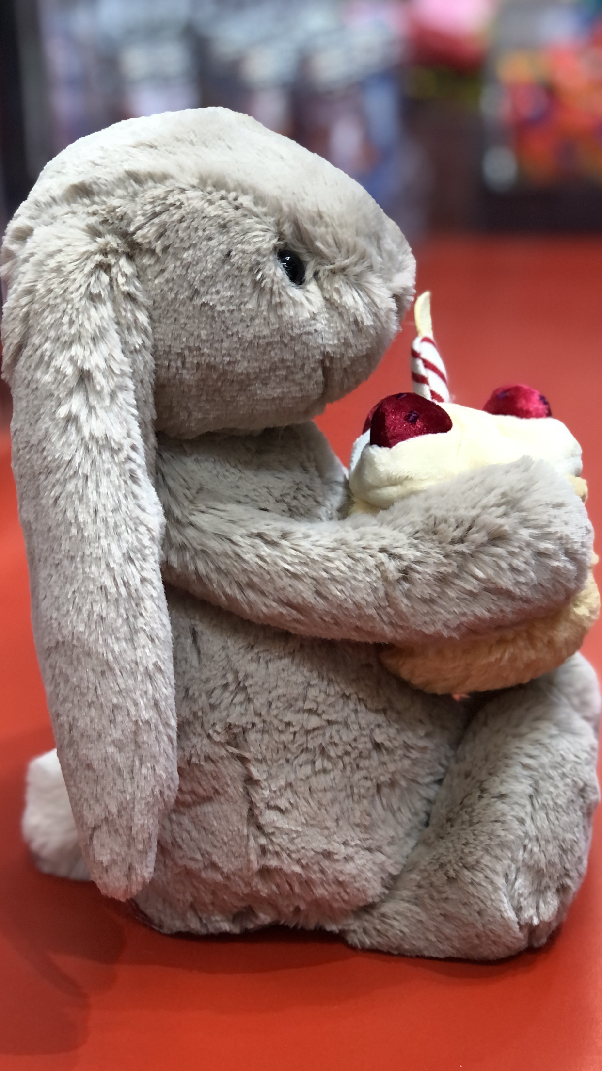 Jellycat Bashful Beige Bunny 'Birthday' Plush 12"