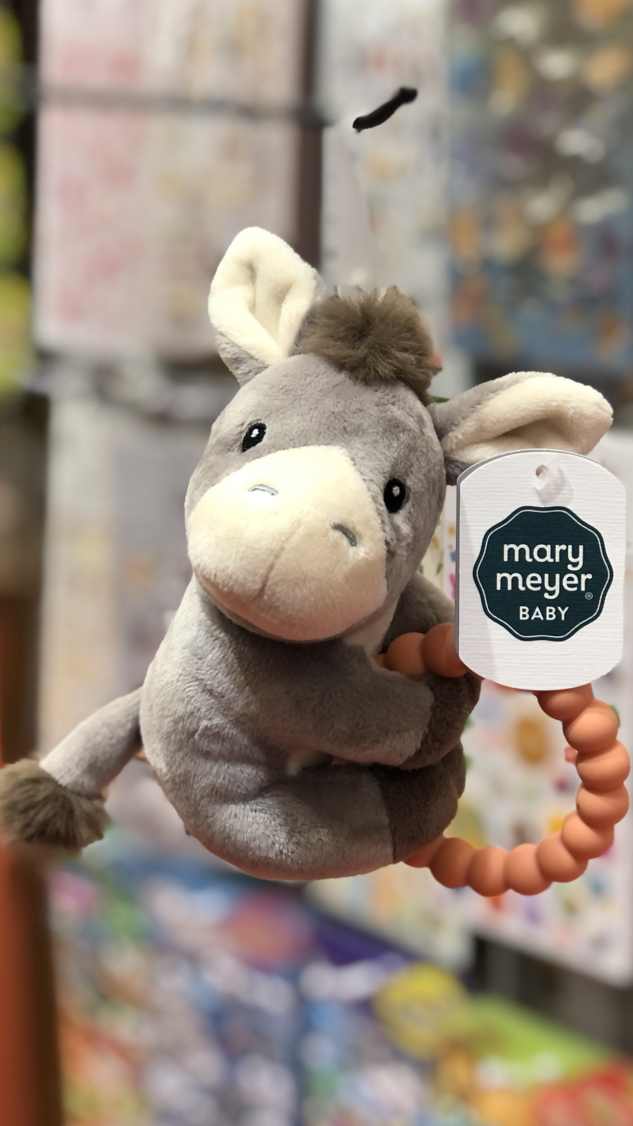 Mary Meyer Baby Dusty Donkey Teether Rattle 6″