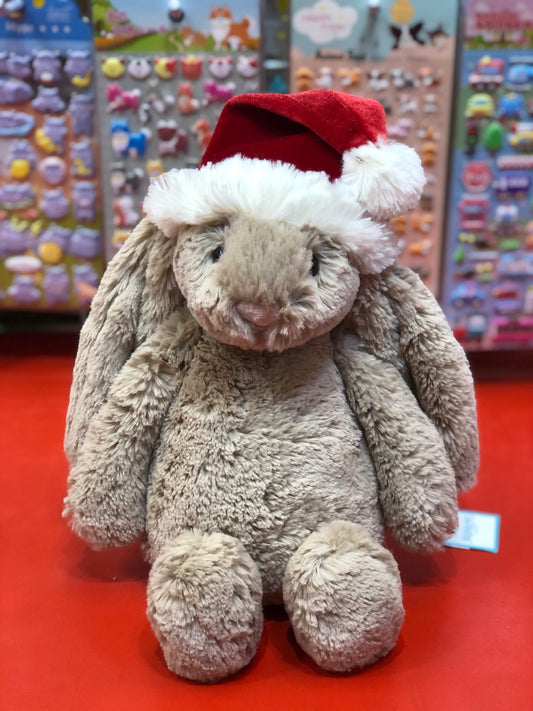 Jellycat Bashful Christmas Bunny Plush 12"