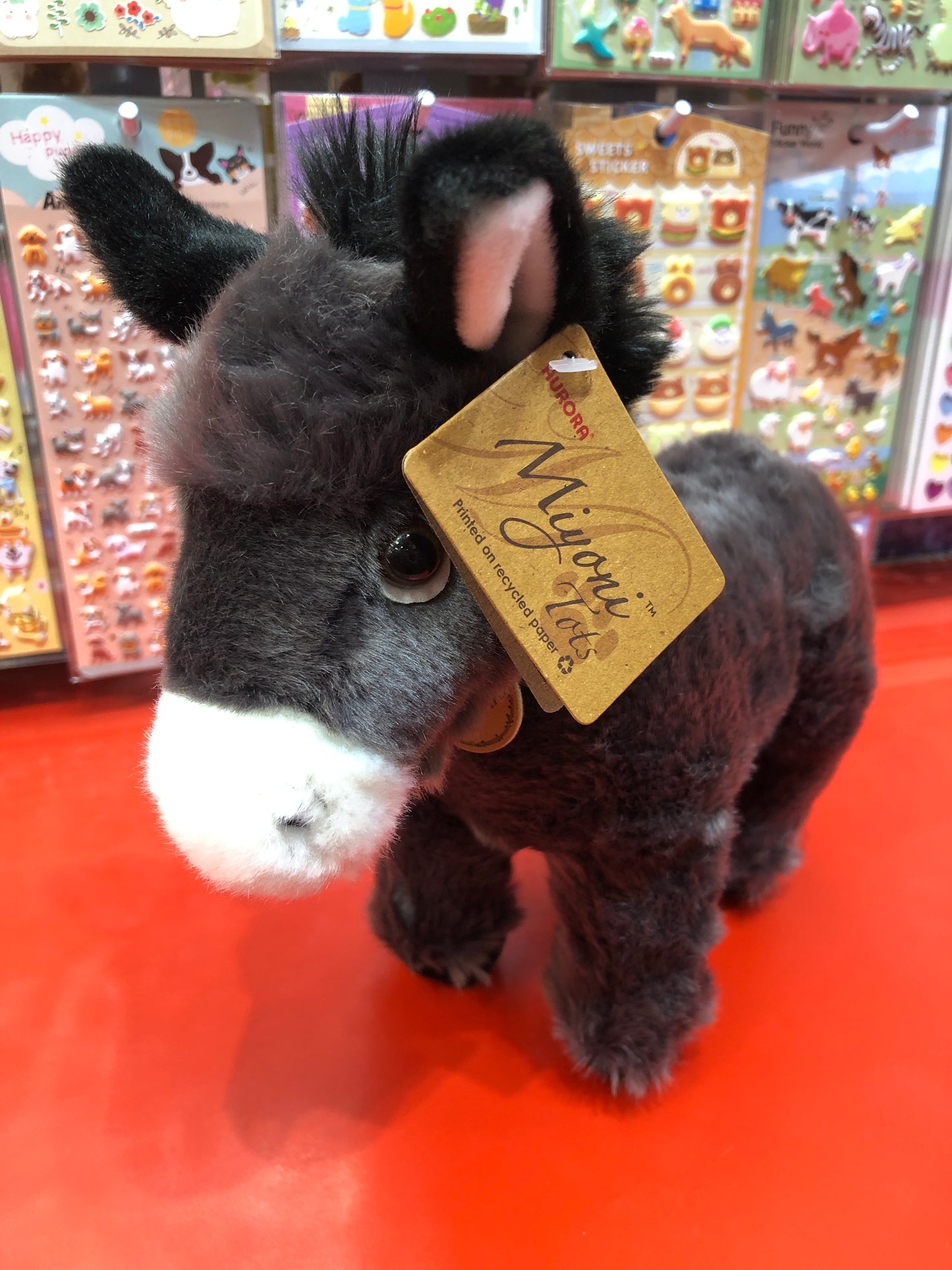 Aurora Miyoni Tots Donkey Foal Plush 11"