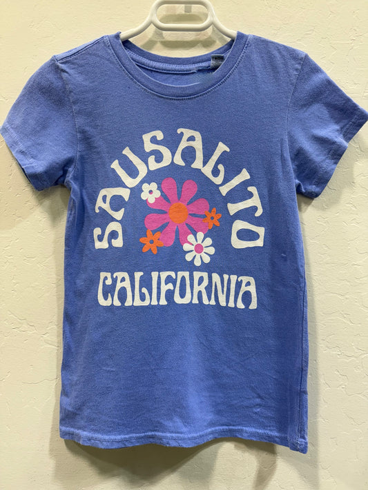 Sausalito Pop Culture Floral Girls' Short Sleeve T Shirt