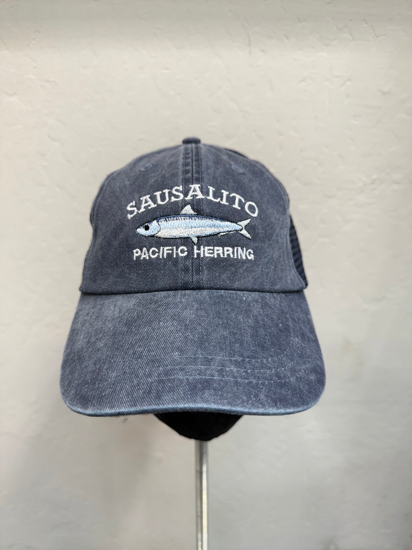 Sausalito Pacific Herring Over Washed Trucker Cotton And Mesh Cap