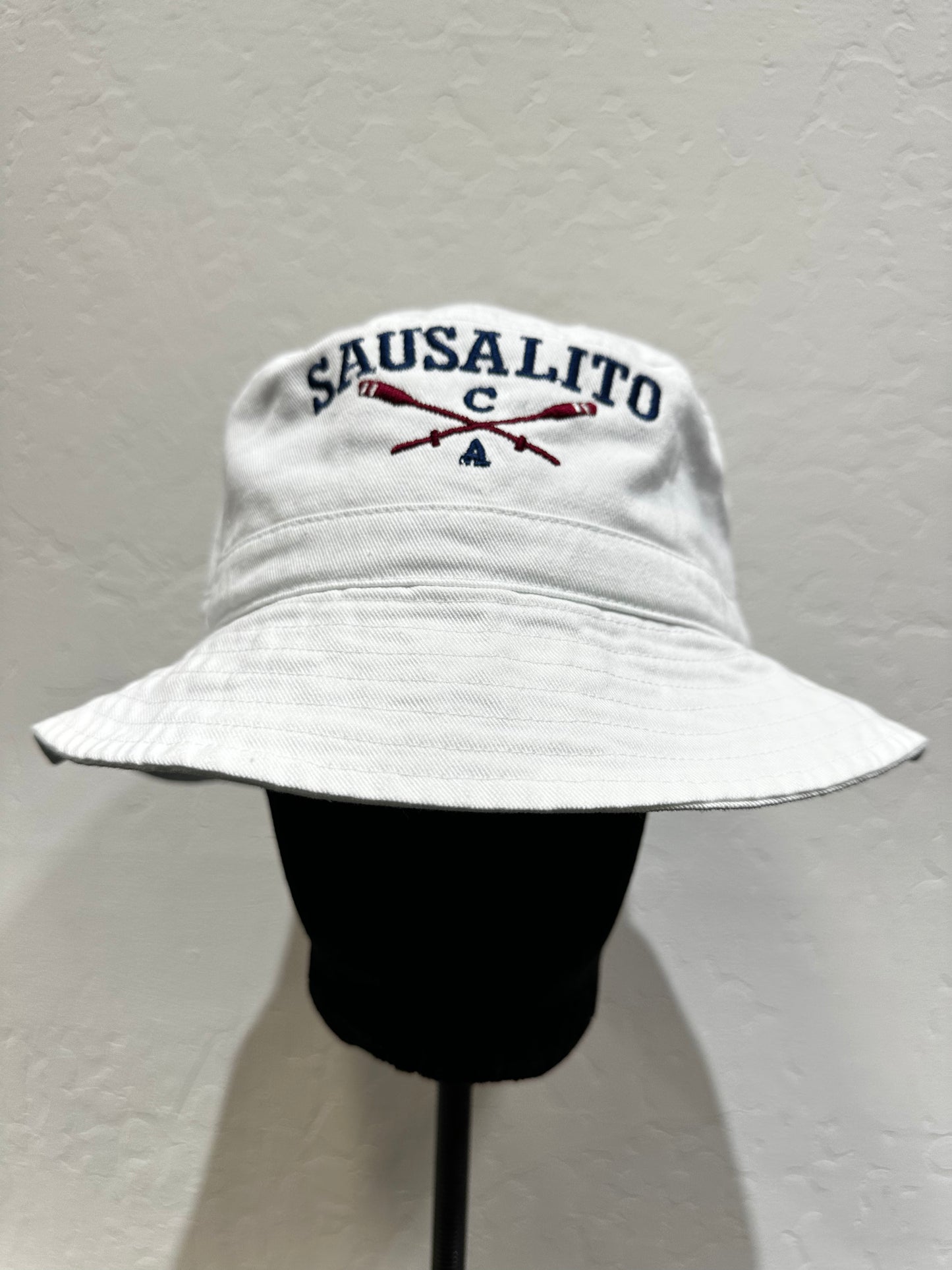 Sausalito Crossed Oars Over Washed 100% Cotton Bucket Hat