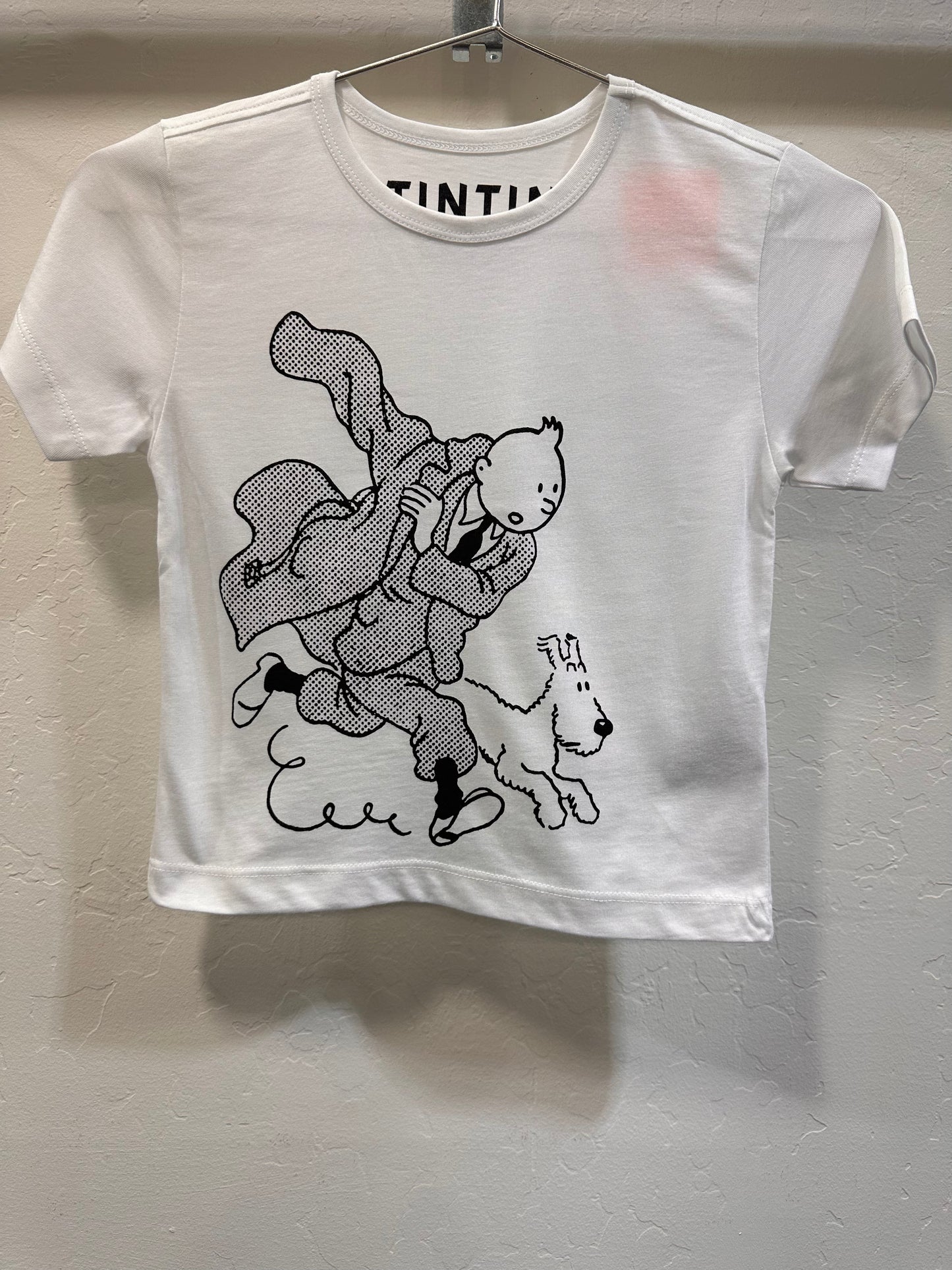 Tintin and Snowy in a Hurry Kid's T Shirt