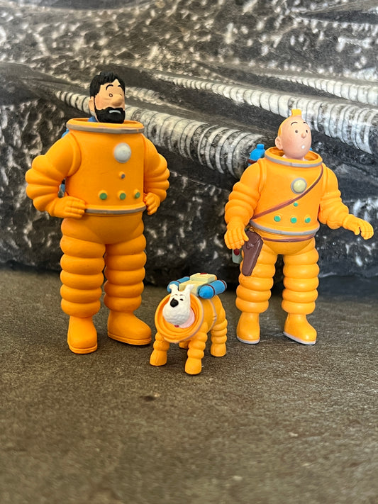 Tintin on the Moon Astronaut Mini Figure Set