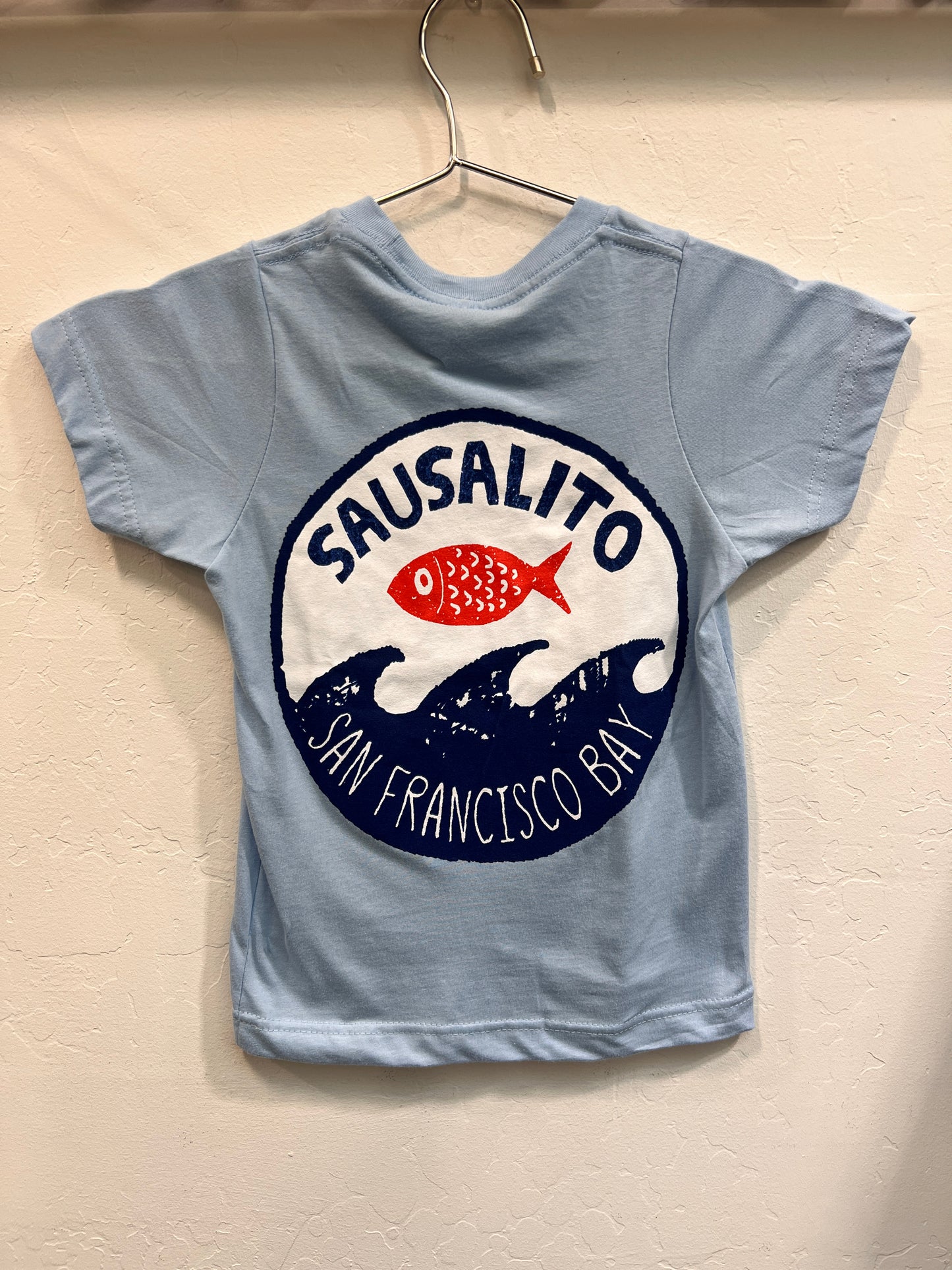 Fish Wave Sausalito Kids Short Sleeve T Shirt