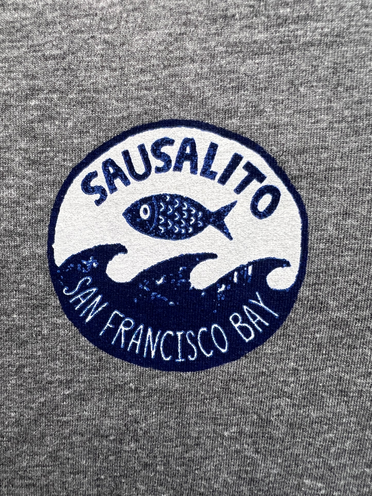 Fish Wave Sausalito Kids Long Sleeve T Shirt