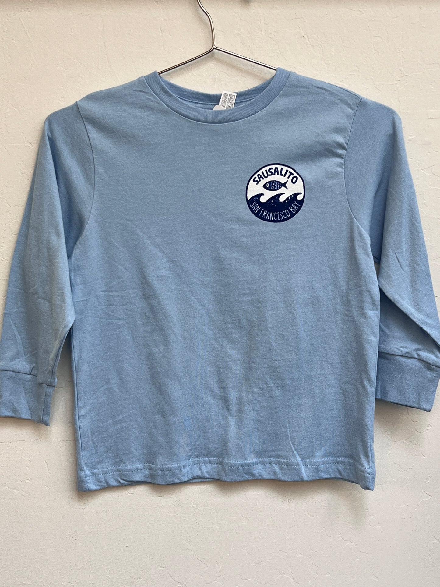 Fish Wave Sausalito Kids Long Sleeve T Shirt