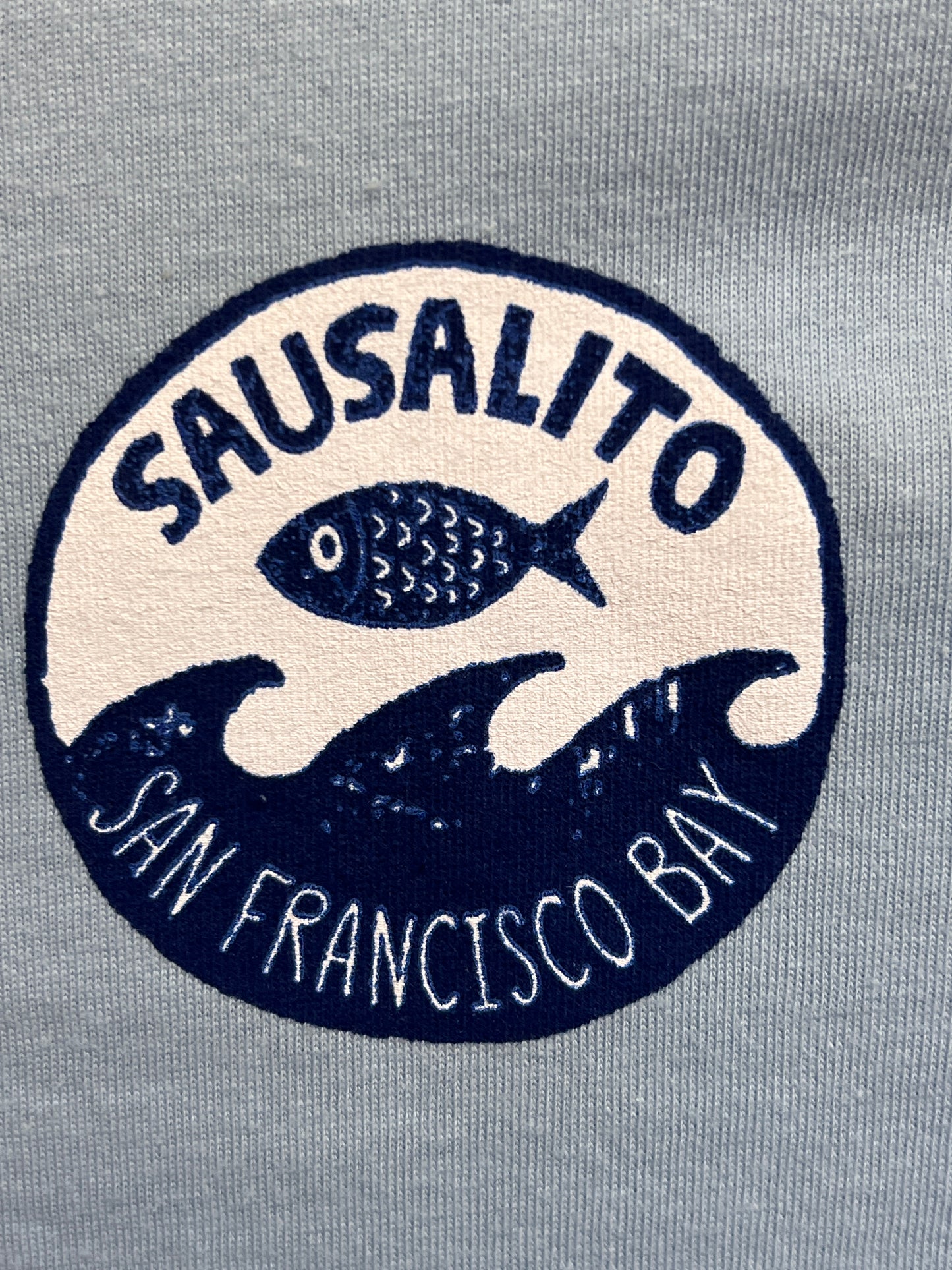 Fish Wave Sausalito Kids Long Sleeve T Shirt