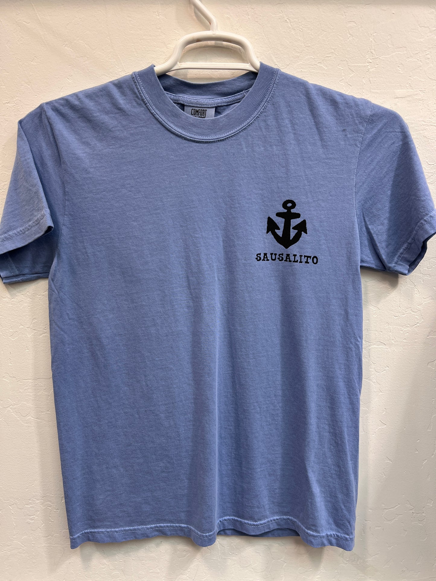 Sausalito Anchor Dog Unisex Short Sleeve Shirt