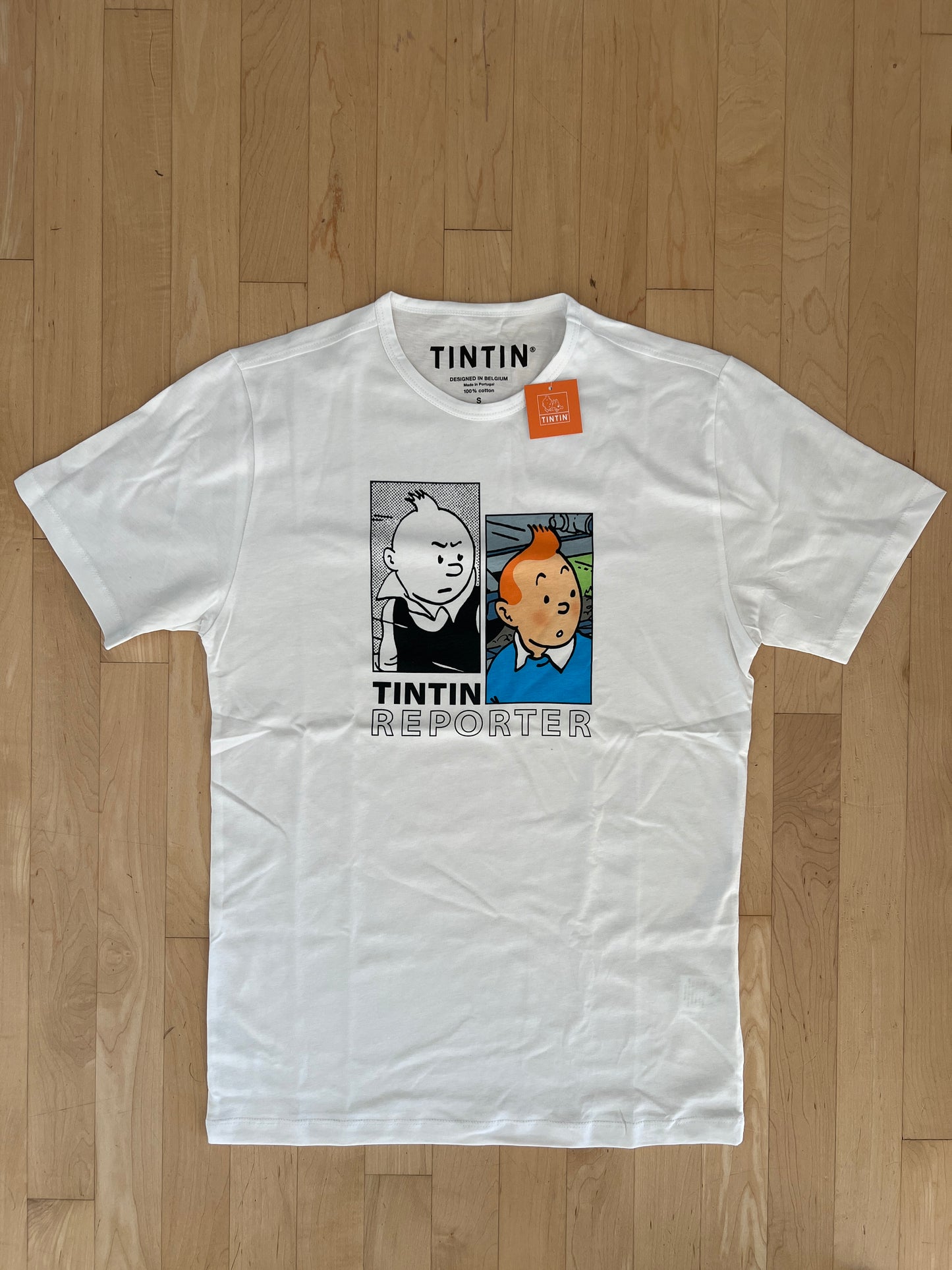 Tintin Duo Version Reporter Unisex White T Shirt