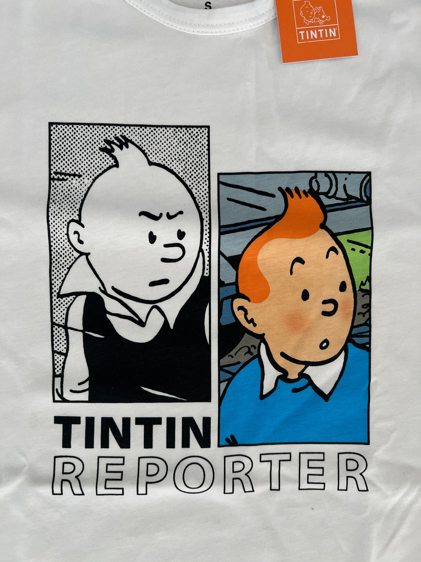 Tintin Duo Version Reporter Unisex White T Shirt