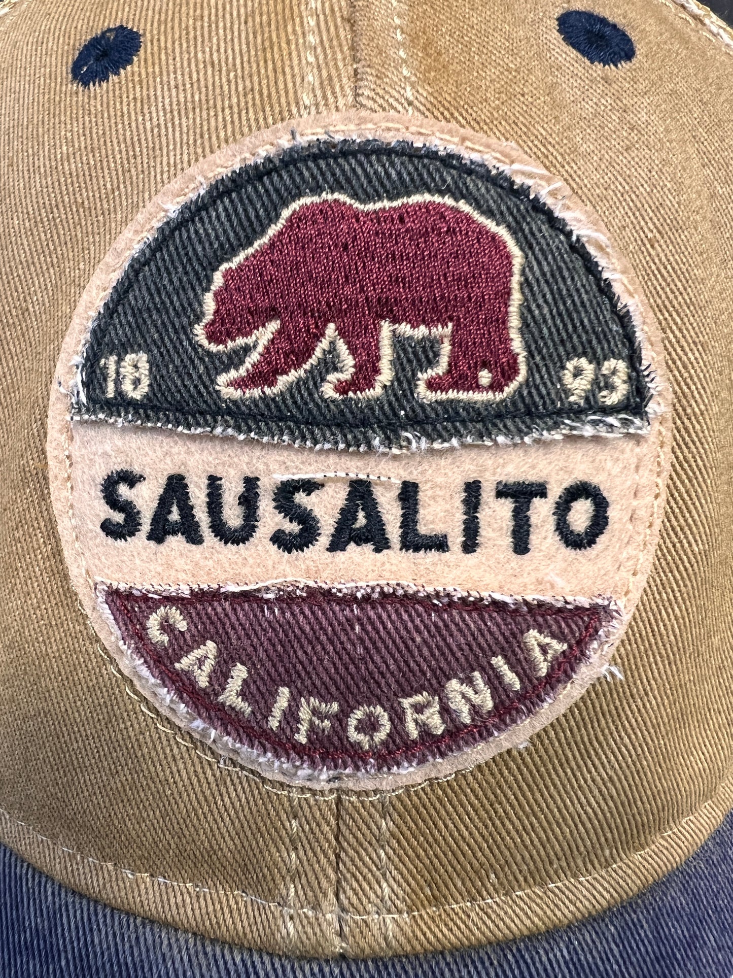 Sausalito California 1893 Grizzly Bear Trucker Cap