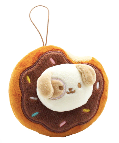 Anirollz Puppiroll Donut Plush Keychain