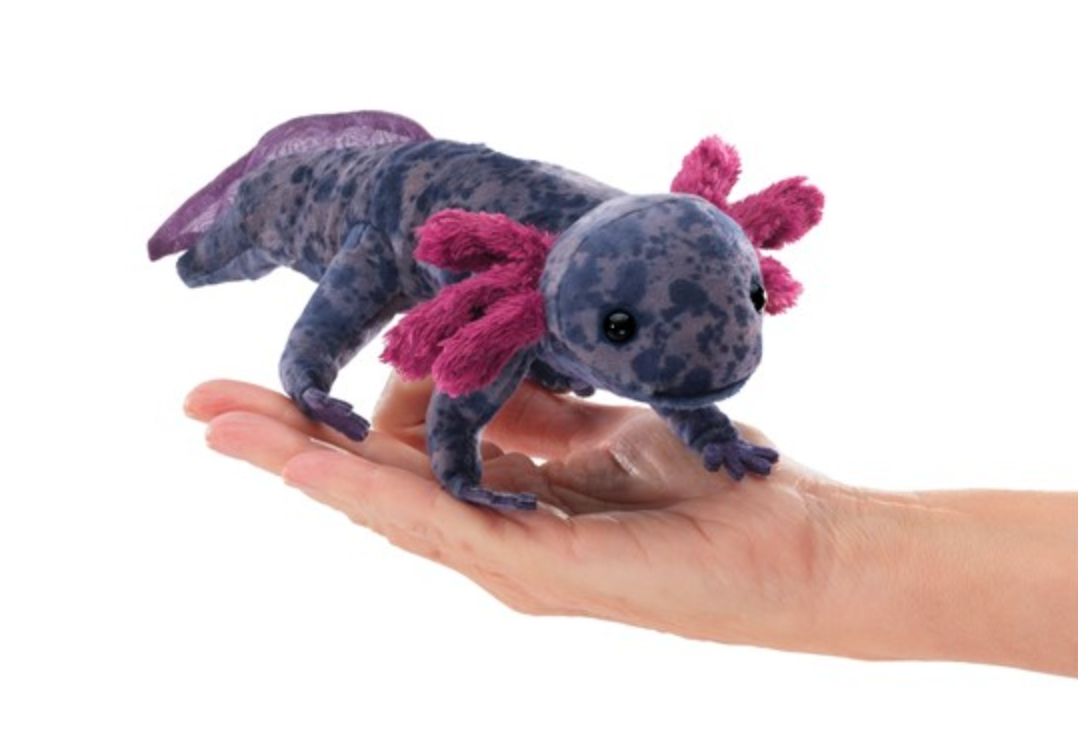 Folkmanis Black Axolotl Puppet 8.5"