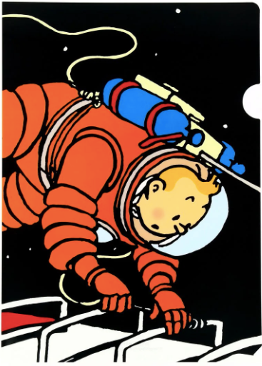 Tintin on the Moon A4 File Folder Ref. 15124