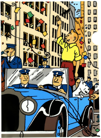 Tintin Celebratory Parade A4 File Folder Ref. 15135