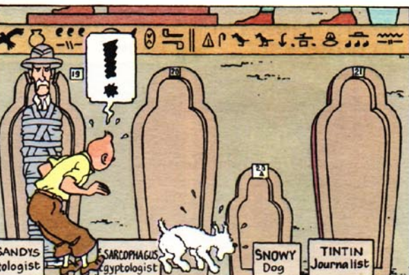 Tintin Les Cigares Du Pharaon (Cigars of the Pharaohs) Poster