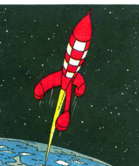 Tintin Moon Rocket 30cm Ref. 46949 Series 2023