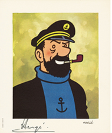 Captain Haddock Bust Mini Figure 7.5cm Ref: 42478