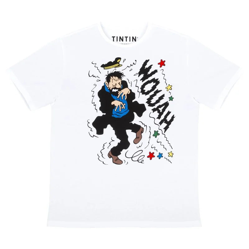 Captain Haddock Wouah Unisex T Shirt White Ref: 00894