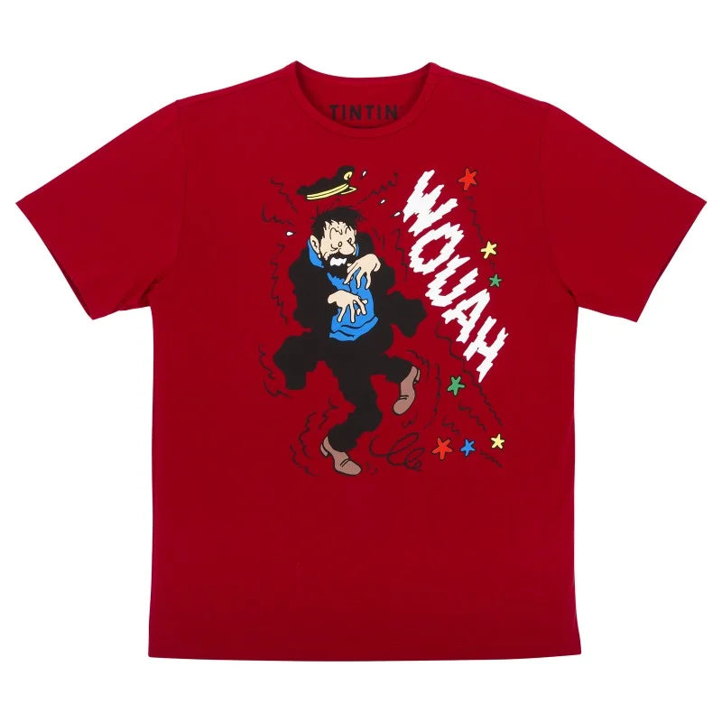 Captain Haddock Wouah Unisex T Shirt Red Ref. 00895