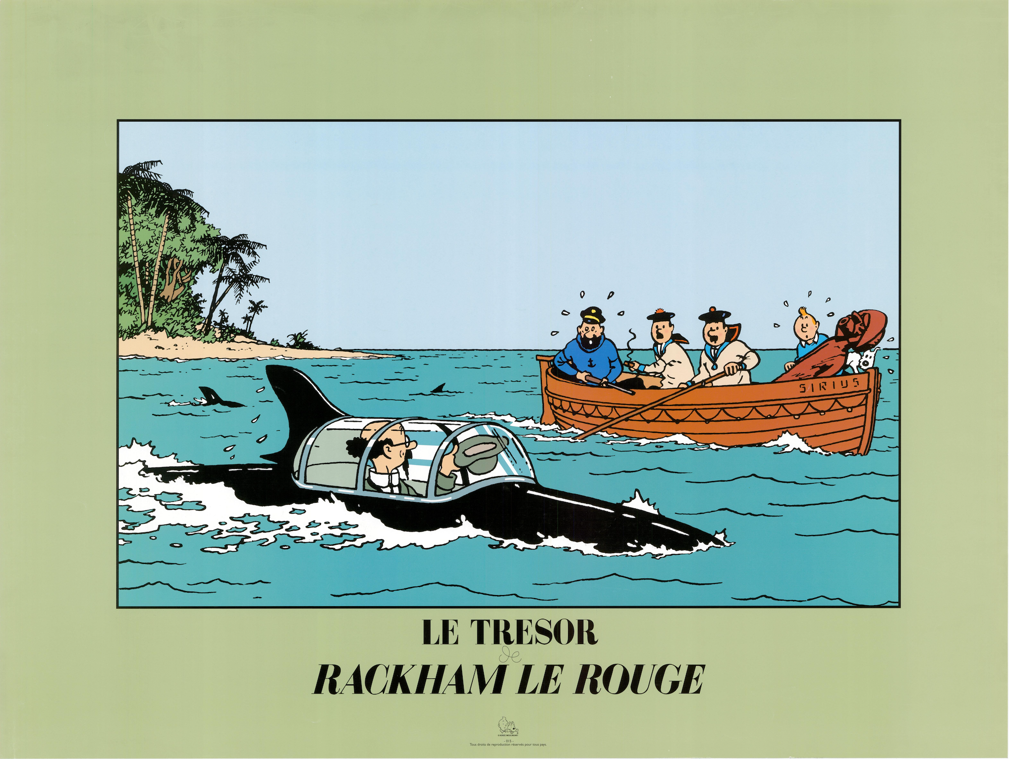 Poster Icônes d'animaux marins 