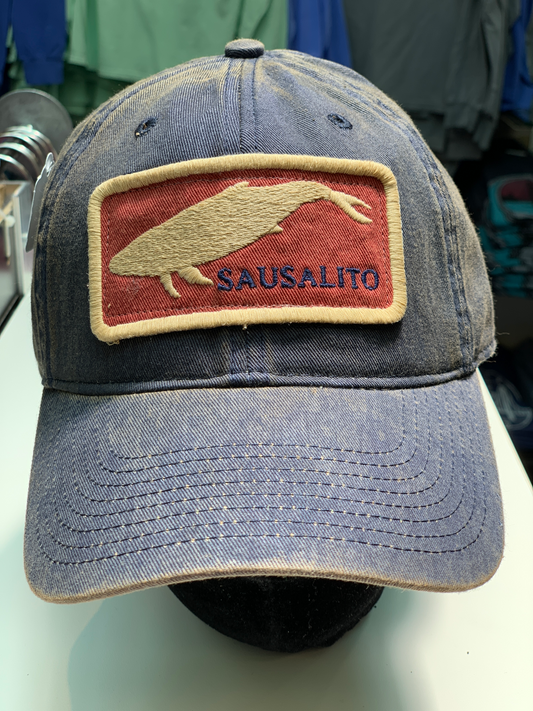 Sausalito California Grey Whale Cotton Cap