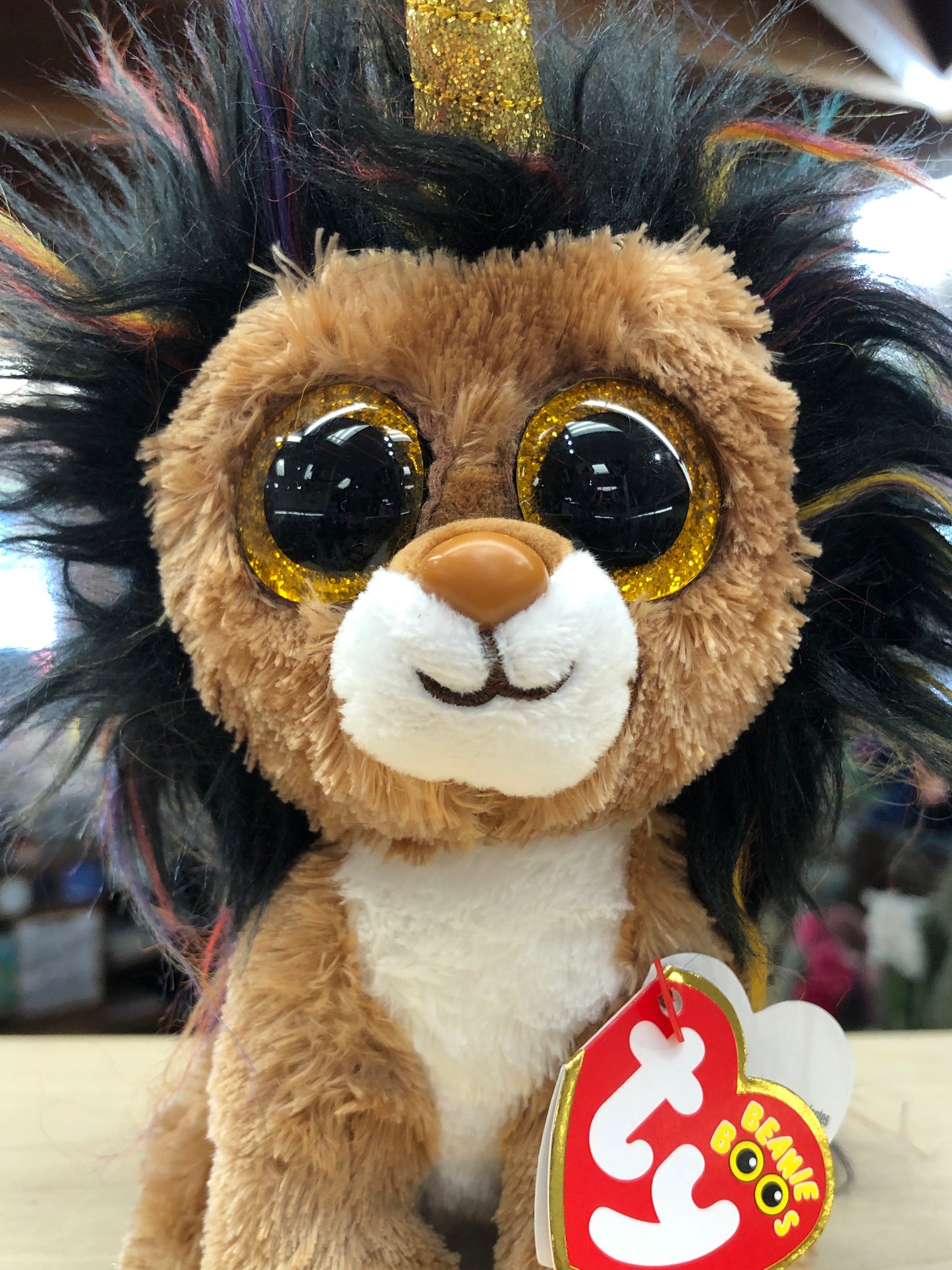 Ty Beanie Boo Ramsey Lion Plush 6”