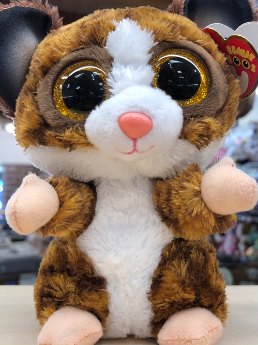 Ty Beanie Boo Binky Brown Bush Baby Plush 6"