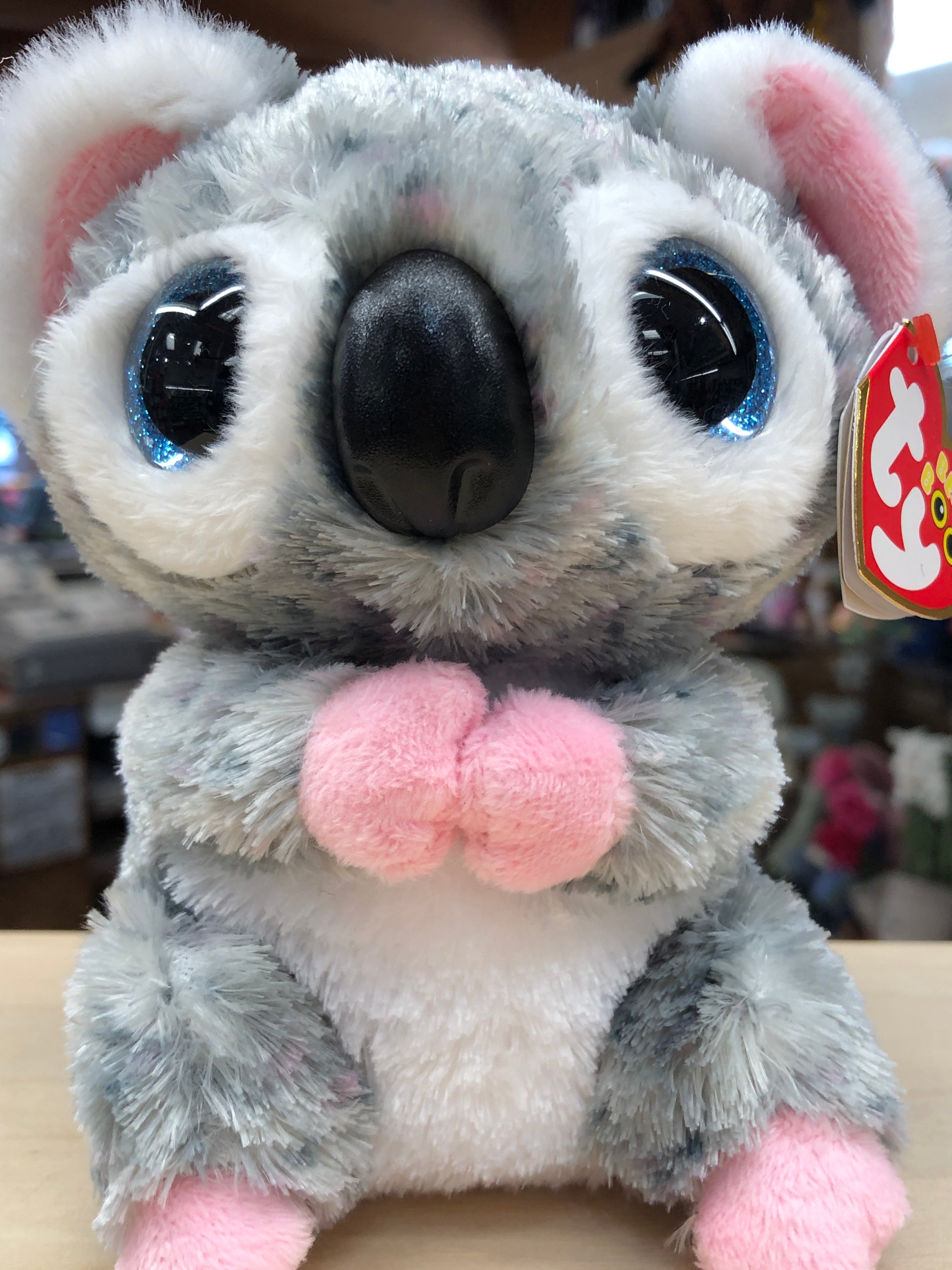 Ty Beanie Boo Karli Gray Spotted Koala Plush 6