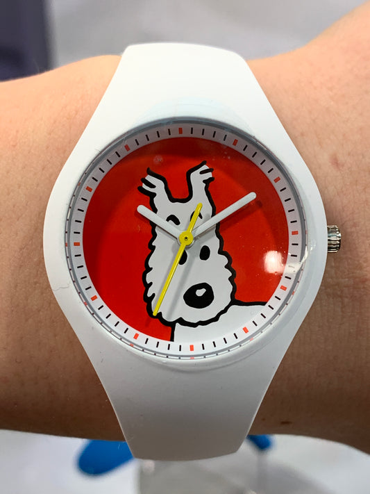 Tintin Watch, Characters, Snowy, White, Small Ref: 015319