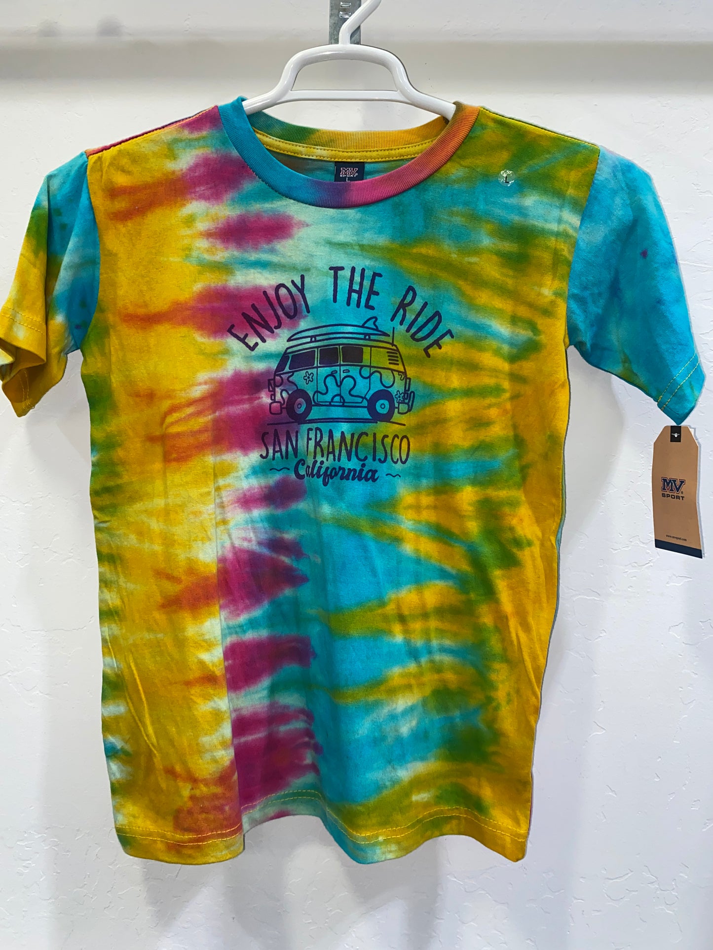 Enjoy the Ride Surf Bus Tie Dye Kids' T Shirt