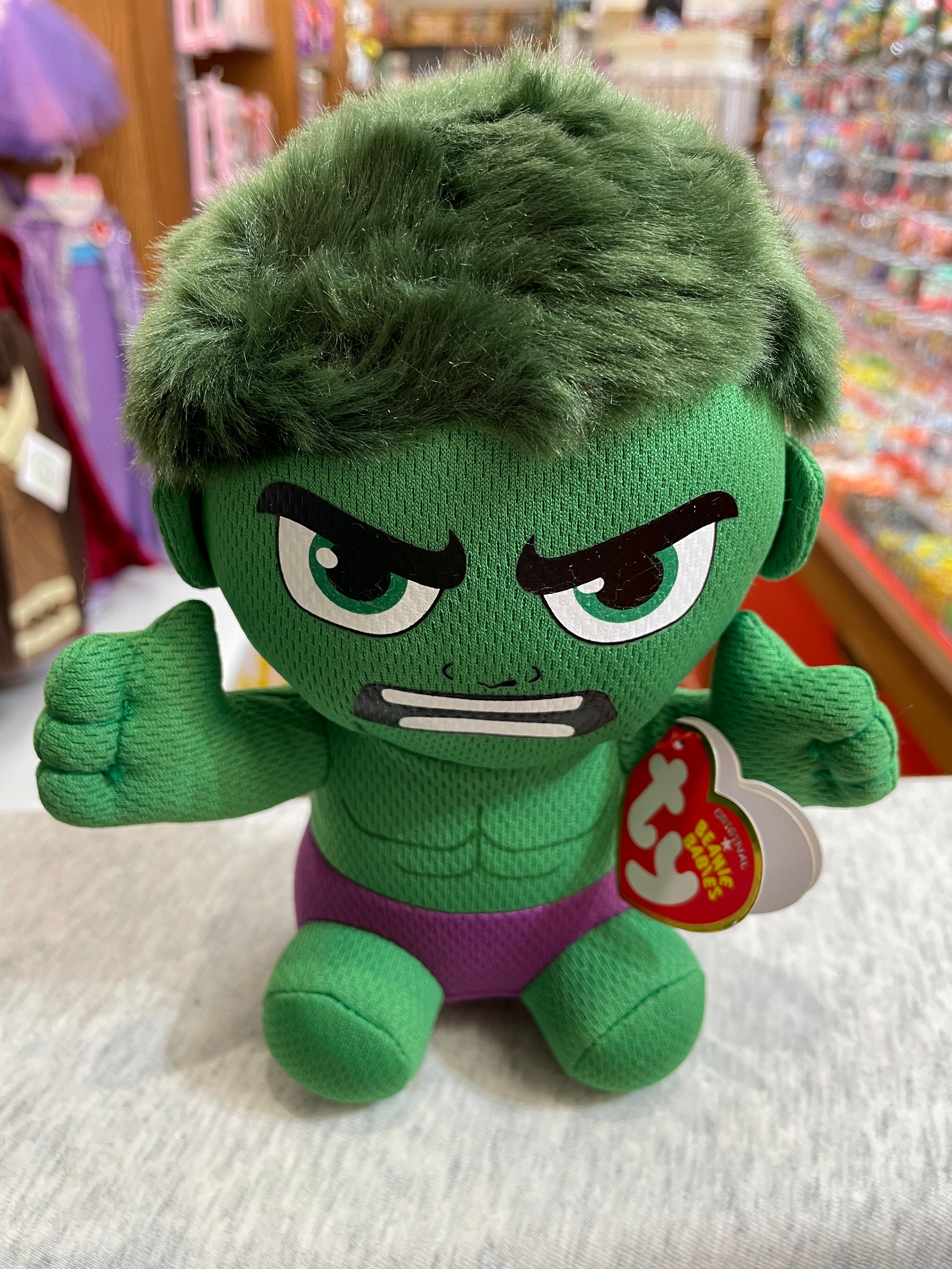 Ty Original Beanie Babies Movies TV Hulk From Marvel Plush 8 Sausalito Ferry Co