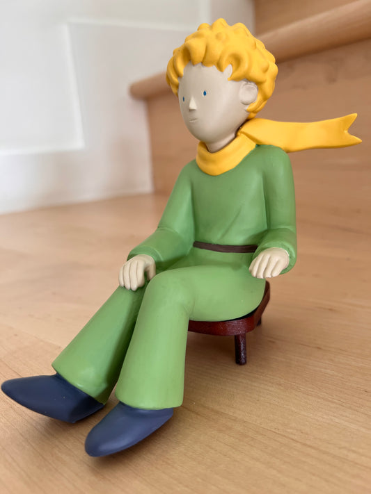 Le Petit Prince Sitting In Chair Resin Figure