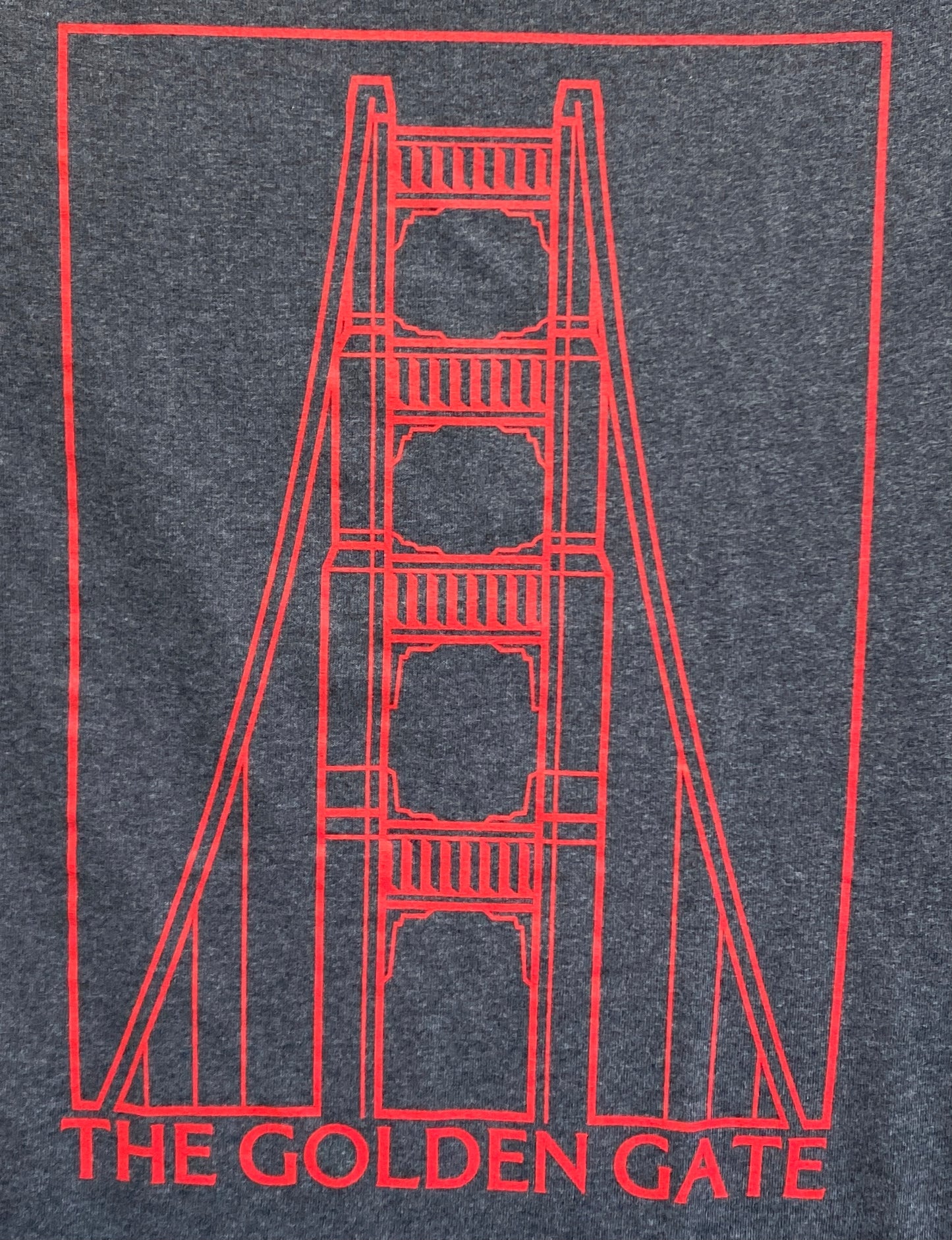 Line Golden Gate Bridge Unisex Short Sleeve T Shirt