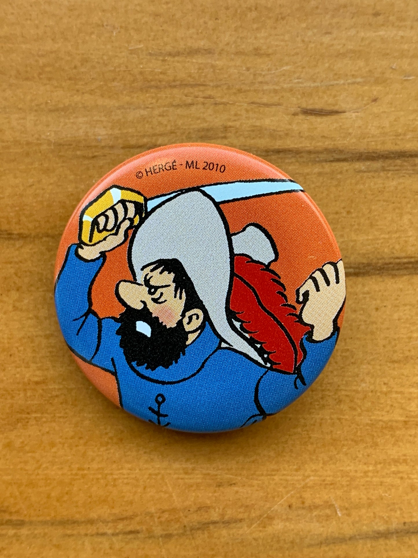 Captain Haddock Pirate Button