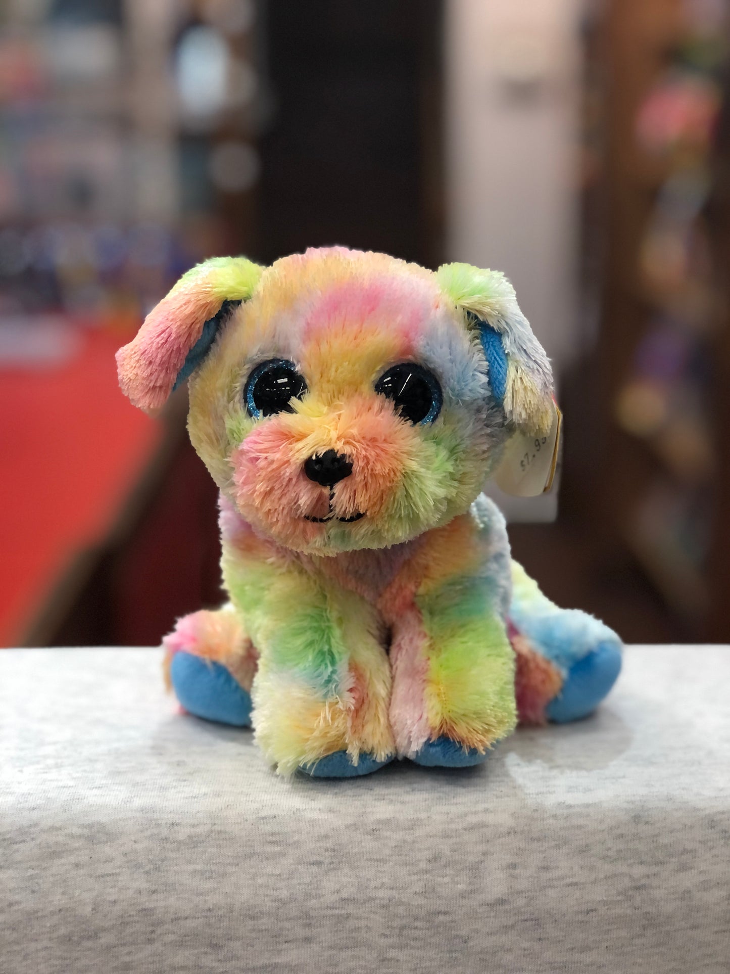 Ty Original Beanie Baby Max Multicolor Dog Plush 6"