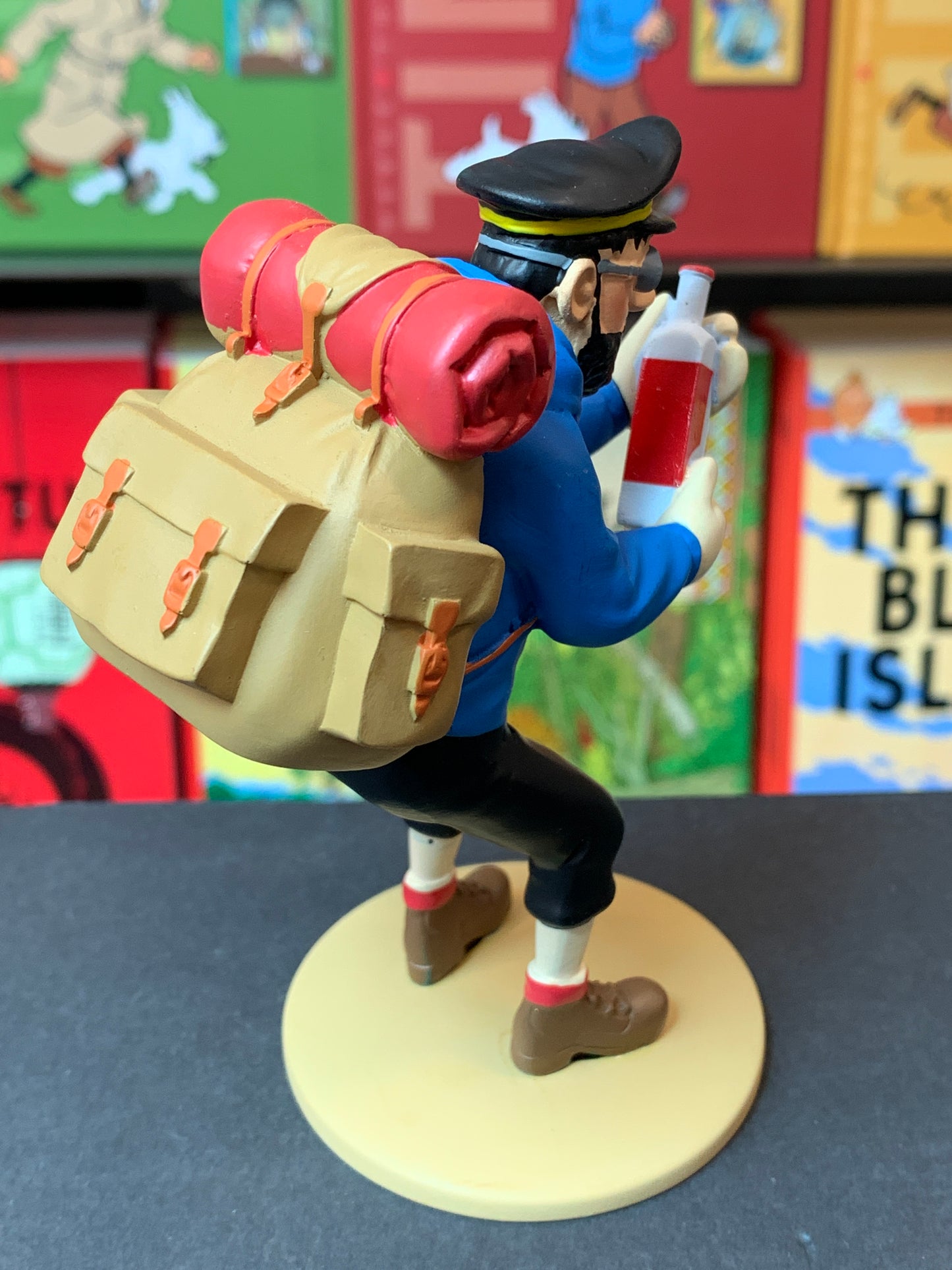 Captain Haddock With Empty Bottle Resin Figure From Tintin in Tibet 12 cm Ref. 42195