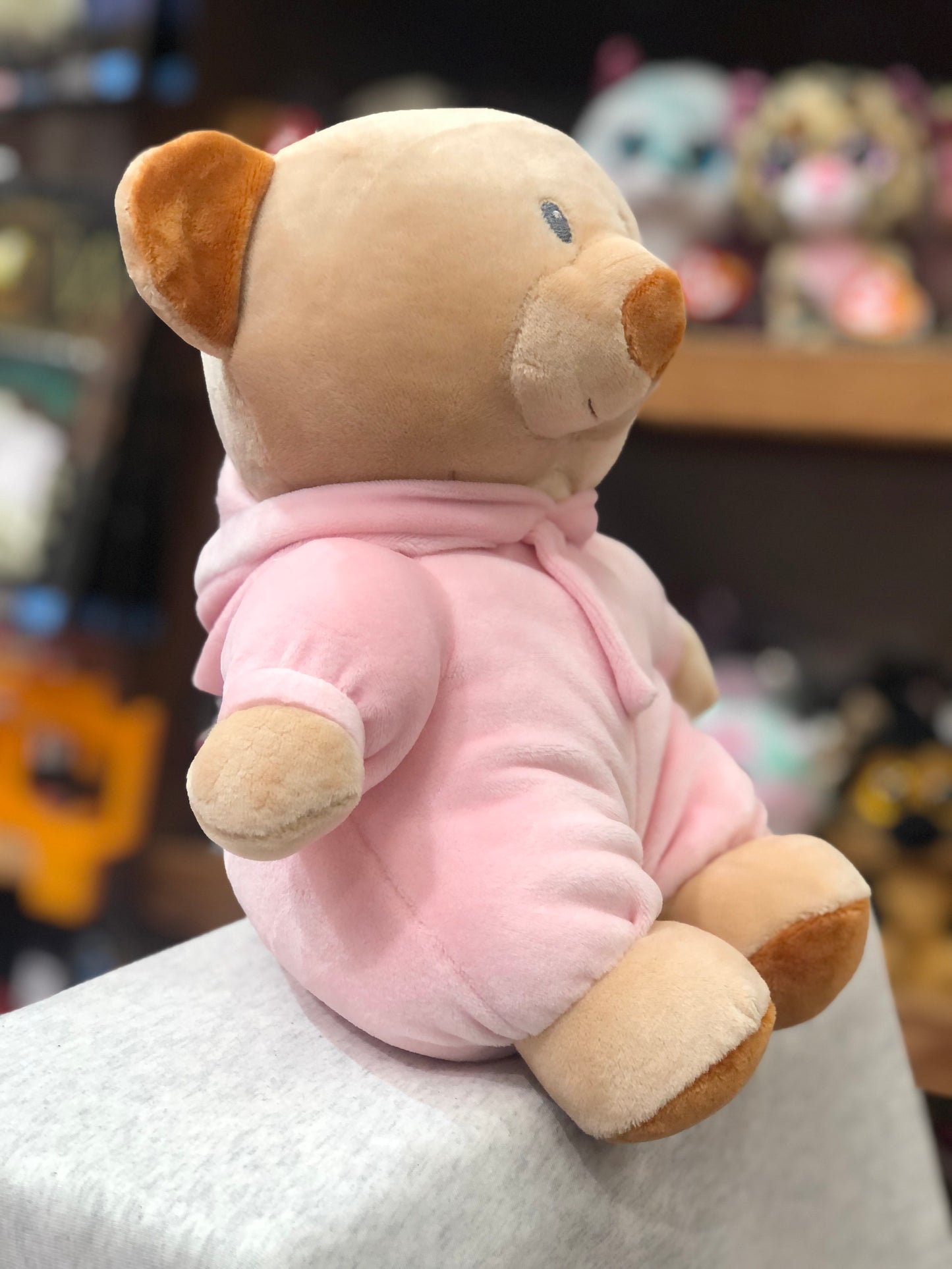 Ty Baby PJ Bear Pink Plush 11"